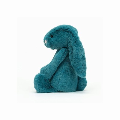 Jellycat Bashful Mineral Blue Bunnies USA | 58376KWYR